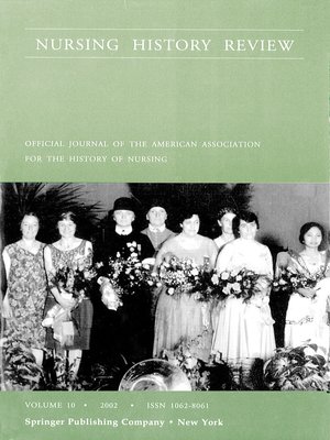 cover image of Nursing History Review, Volume 10, 2002
